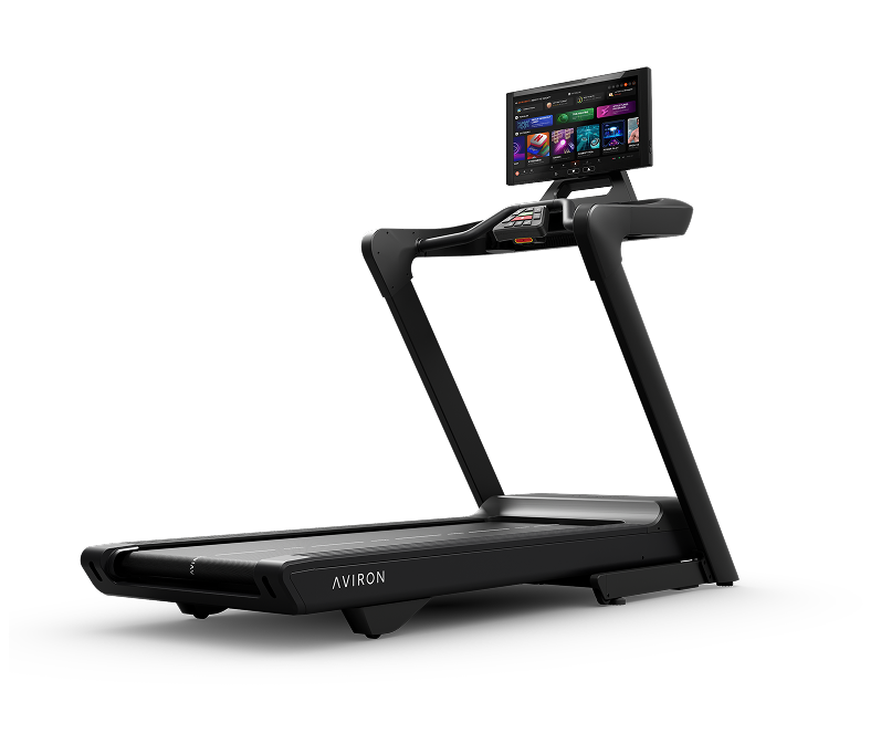 Aviron Justice folding treadmill, the compact model built for walking, running and working from home